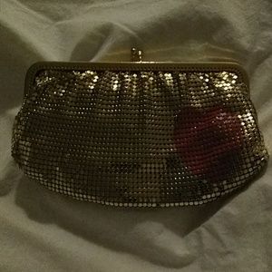 Fun Felix Rey New York Gold Clutch with Red Heart